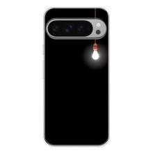 Чехол с картинками на черном фоне для Google Pixel 9 Pro XL – Лампочка