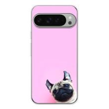 Бампер для Google Pixel 9 Pro XL з картинкою "Песики" – Собака на рожевому