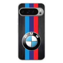 Чехол для Пиксель 9 Про ХЛ - с принтом БМВ (AlphaPrint) (Лого BMW)