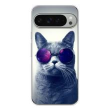 Чехол с принтом для Google Pixel 9 Pro XL (AlphaPrint) Модные коты (Стильный кот)