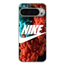 Чехол для Google Pixel 9 Pro XL - с принтом Найк (AlphaPrint) (Дымчатый найк)