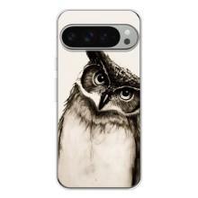 Чехол с птицами на Google Pixel 9 Pro XL (VPrint) (Сова)