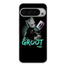 Чехол Супергерои Марвел на Пиксель 9 Про ХЛ – Groot