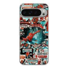 Чехол Супергерой Человека Паука на Google Pixel 9 Pro XL – Комиксы Человек Паук