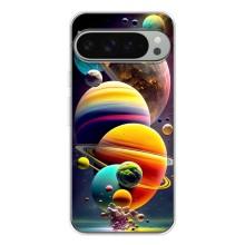Чохол (ТПУ) з планетами на Google Pixel 9 Pro XL – Сонячна система