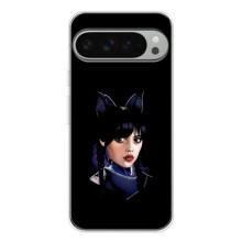 Чехлы Венсдей на Google Pixel 9 Pro XL Уэнсдей (AlphaPrint) (серьезная Уэнздей)