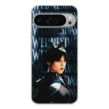 Чехлы Венсдей на Google Pixel 9 Pro XL Уэнсдей (AlphaPrint) (Уэнздей кошка)
