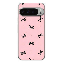 Чехол банты для Google Pixel 9 Pro XL – Черные бантики