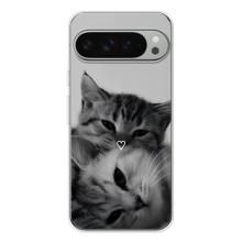 Чехол с рисунком кот на Google Pixel 9 Pro XL (Пара котов)