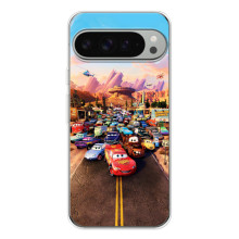 Силиконовый чехол Маквин для Google Pixel 9 Pro XL – Тачки Маквин