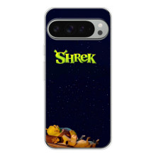 Чехол с мультфильмом Шрек на Google Pixel 9 Pro XL – Шрек лого