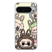 Чехол с Лабубу на Google Pixel 9 Pro XL – Коллаж Лабубу
