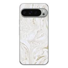 Мраморный чехол на Google Pixel 9 Pro XL (VPrint) (Белый мрамор)