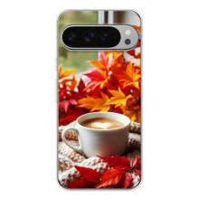 Чехол с уникальным дизайном «Осень с кофе» для Google Pixel 9 Pro XL