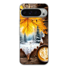 Чехол с уникальным дизайном «Осень с кофе» для Google Pixel 9 Pro XL – Осенне-зимнее кофе