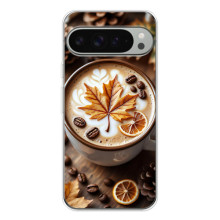 Чехол с уникальным дизайном «Осень с кофе» для Google Pixel 9 Pro XL – Пряный кофе
