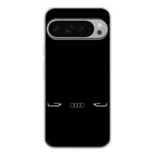 Силиконовый бампер с картинкой машины на Google Pixel 9 Pro XL (Силует Audi)