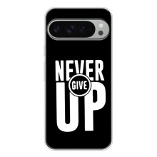 Силиконовый Чехол на Google Pixel 9 Pro XL с картинкой Nike (Never Give UP)