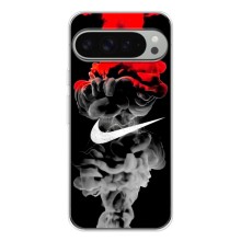 Силиконовый Чехол на Google Pixel 9 Pro XL с картинкой Nike (Nike дым)