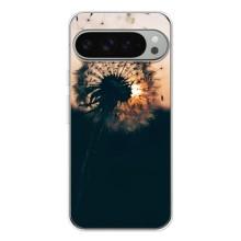 Силиконовый Чехол с одуванчиками на Google Pixel 9 Pro XL – Красивый одуванчик