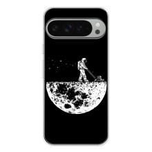 Силиконовый Чехол с принтом "Космонавты" на Google Pixel 9 Pro XL – Космонавт