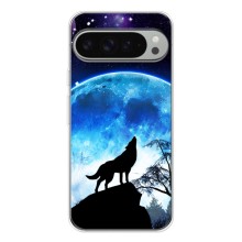 Защитные чехлы для Пиксель 9 Про ХЛ (AlphaPrint) (ХИТ продаж) ВОЛК (Волк на луну)