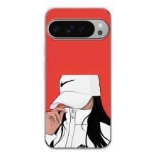 Силіконовый Чохол на Google Pixel 9 Pro XL з картинкой Модных девушек – Дівчина Nike