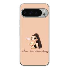 Силіконовый Чохол на Google Pixel 9 Pro XL з картинкой Модных девушек – З собакою