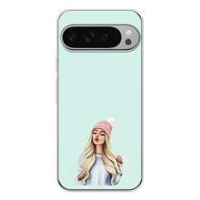 Силіконовый Чохол на Google Pixel 9 Pro XL з картинкой Модных девушек – В шапці