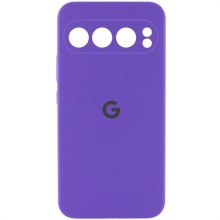 Чехол Silicone Cover Lakshmi Full Camera (AAA) with Logo для Google Pixel 9 Pro (Фиолетовый)