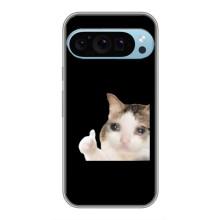 Бампер з принтом Меми для Google Pixel 9 Pro – Кіт у сльозах
