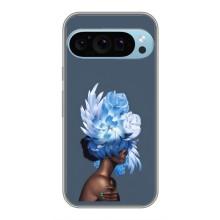 Чехлы (ART) Цветы на Google Pixel 9 Pro (VPrint) (Цветы на голове)