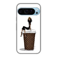 Чохли Луі Вітон для Google Pixel 9 Pro (AlphaPrint - LOUIS VUITTON) (кава LOUIS VUITTON)