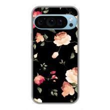 Чехлы с Цветами для Google Pixel 9 Pro (VPrint) (Розочки)