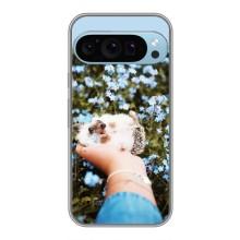 Чохли з зображенням різних тварин на Google Pixel 9 Pro (Їжачок в руці)