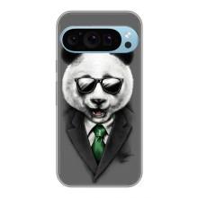 Чехлы с Пандами на Google Pixel 9 Pro – Панда в очках