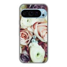 Чехлы с принтом Розочки для Google Pixel 9 Pro – Букет РОЗ