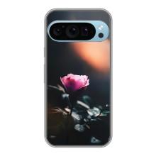 Чехлы с принтом Розочки для Google Pixel 9 Pro – Цветок ночной