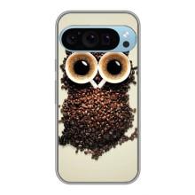Чохли з принтом СОВИ для Google Pixel 9 Pro – Сова з зерен кави