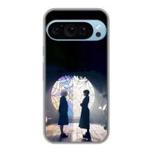Чехлы с принтом Уэнсдей на Google Pixel 9 Pro – Уэнсдей и Энди