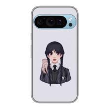Чехлы с принтом Уэнсдей на Google Pixel 9 Pro – Вещь Венсдей