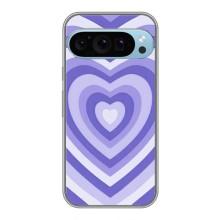 Чохли з тематикою "Маленькі Сердчеки" на Google Pixel 9 Pro – Серце фіолет