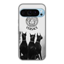 Чехлы VERSACE для Гугл Пиксель 9 Про (PREMIUMPrint) (Доберман Версаче)