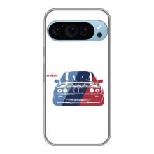 Чехол BMW для Гугл Пиксель 9 Про – BMW на белом