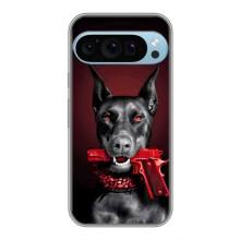 Чехол ДОБЕРМАН для Google Pixel 9 Pro – Доберман злой