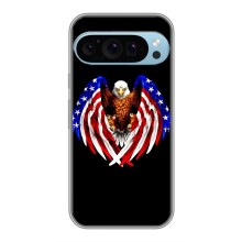 Чехол Флаг USA для Google Pixel 9 Pro (Крылья США)