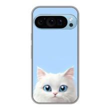 Чехол на тематику: Коты для Google Pixel 9 Pro – Белый кот