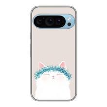 Чехол на тематику: Коты для Google Pixel 9 Pro – Белый котик