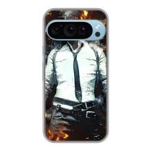 Силиконовый чехол с картинкой "Герой Pubg" на Google Pixel 9 Pro – Man Пубг