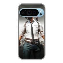 Силиконовый чехол с картинкой "Герой Pubg" на Google Pixel 9 Pro – Пабг